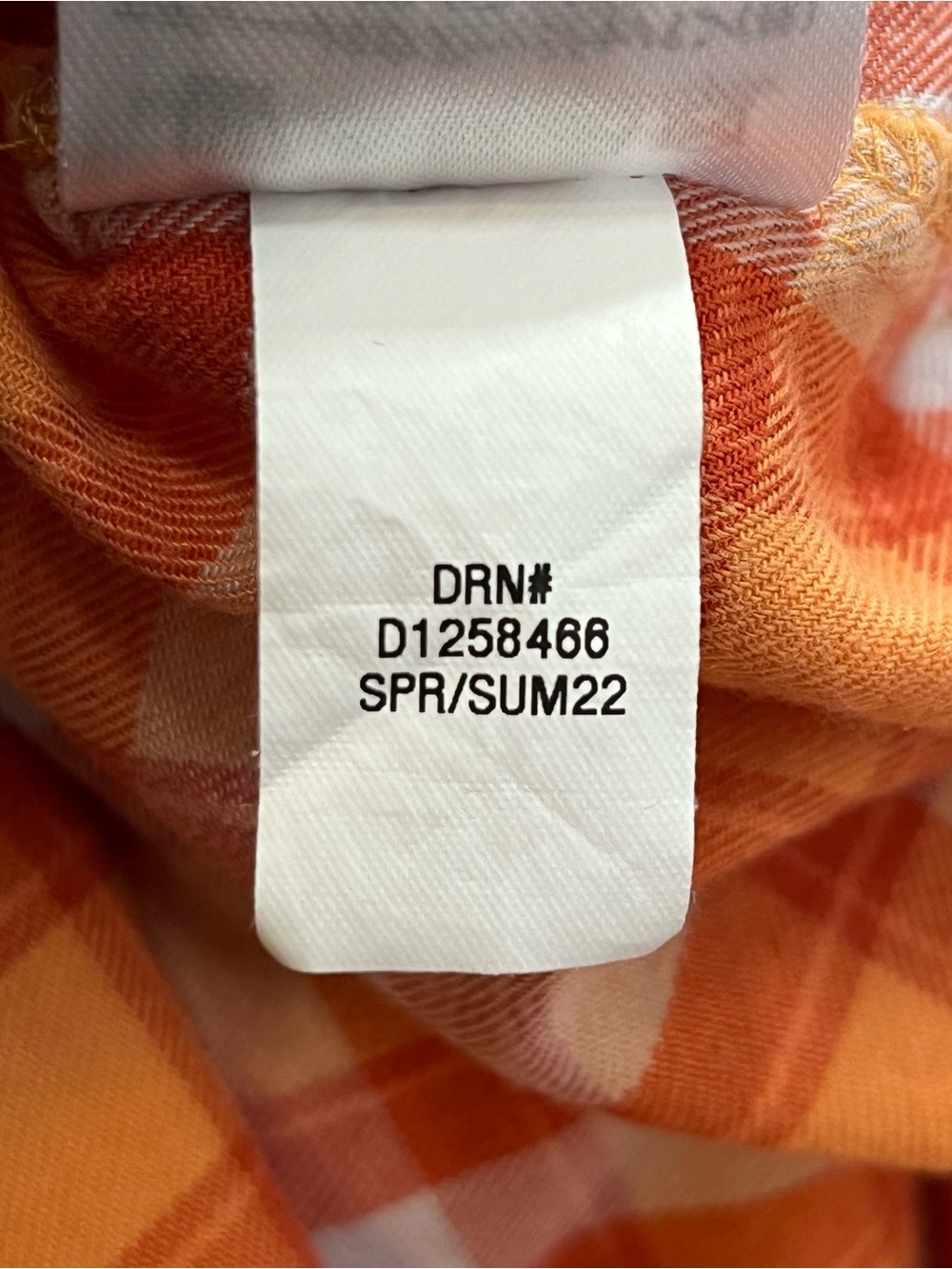 Eddie Bauer Plaid Shirt Womens Size Large Orange Button Up Cuffed Sleeves - Picture 6 of 12